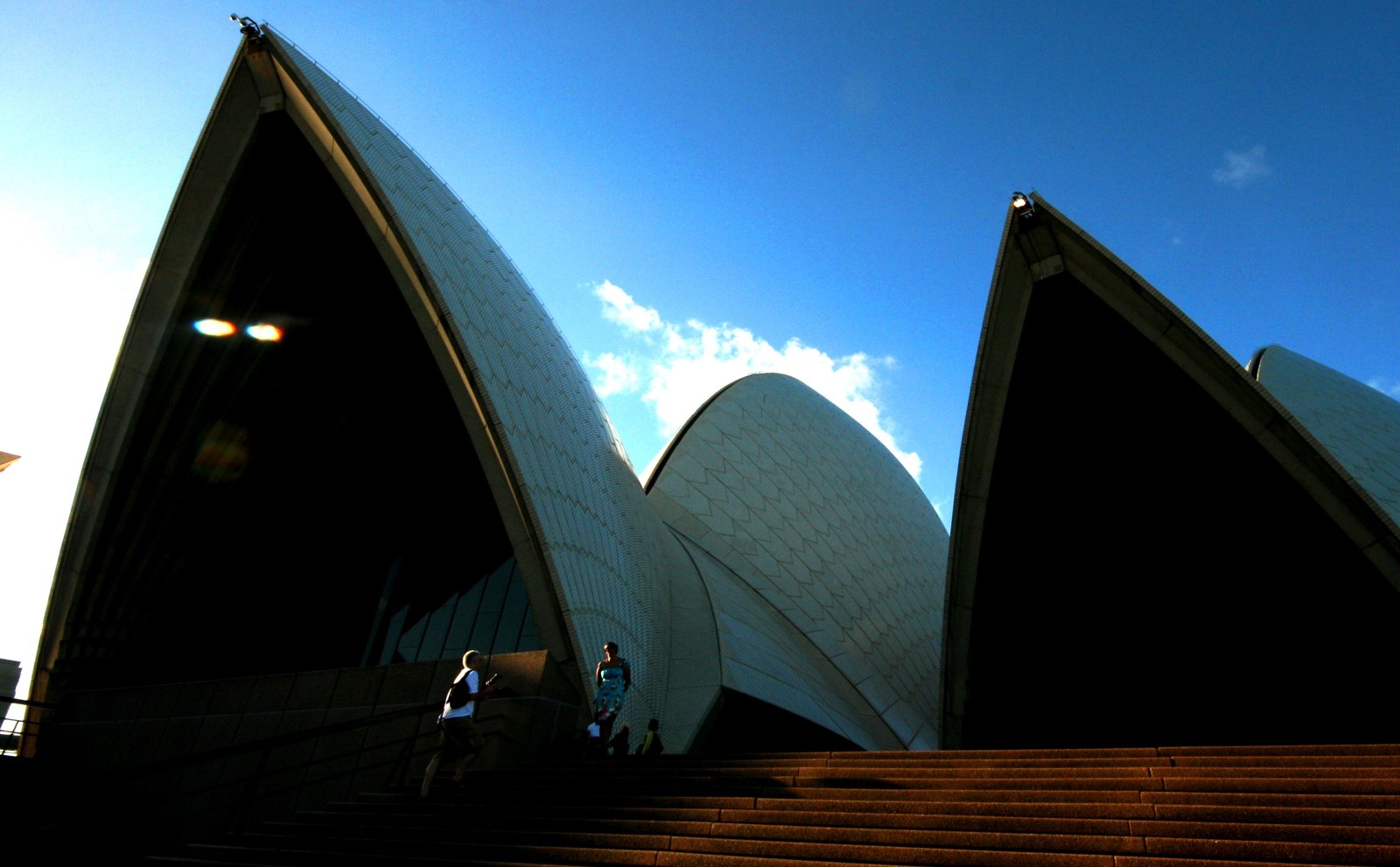 Detail of the distinctive roof structure of Sydney Opera House.